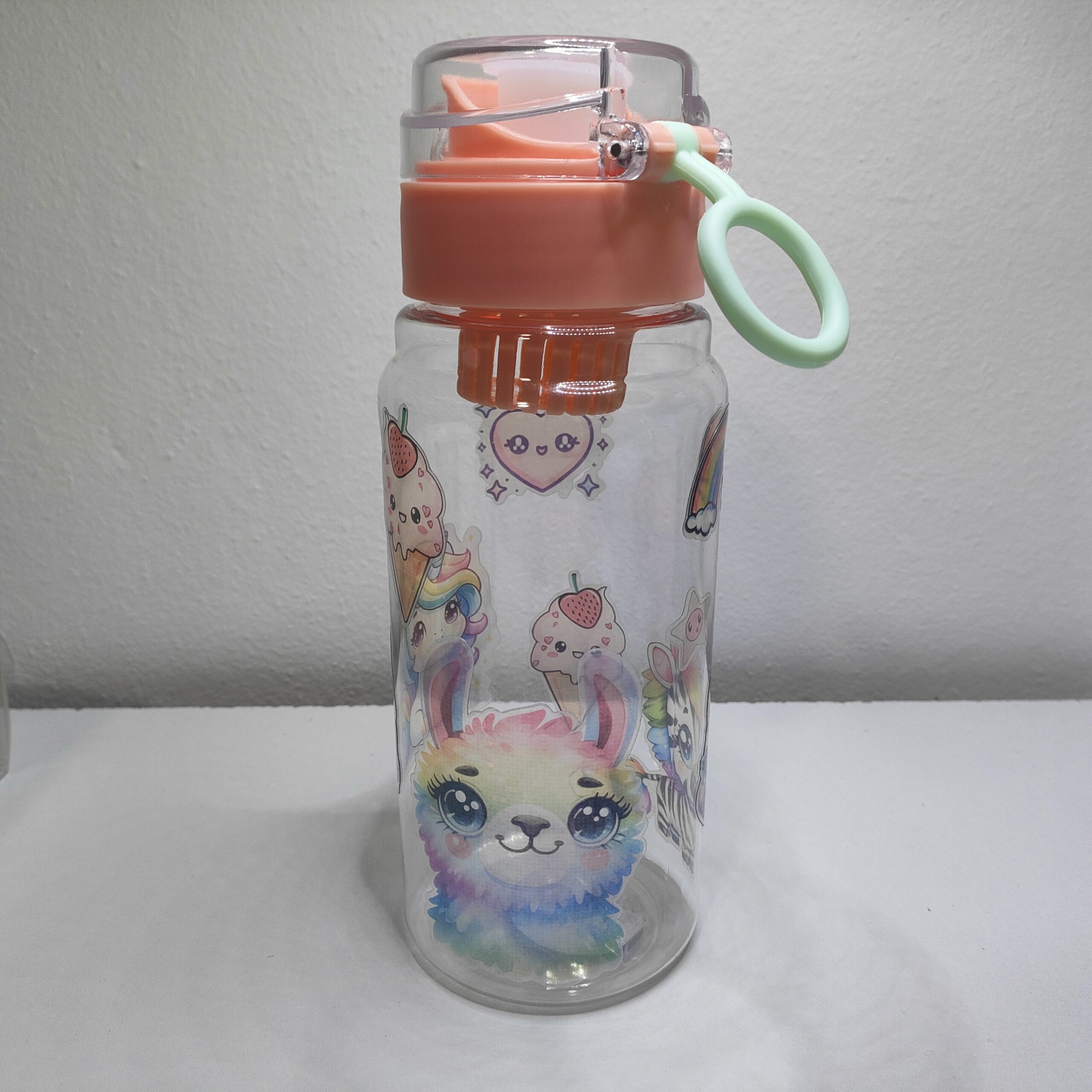 Gourde enfant transparente - stickers – Image 2