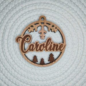 Boule de Noël - bois