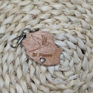 Porte clé : outre-mer et bois