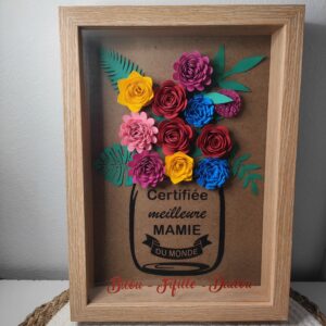 Cadre fleurie - meilleure mamie